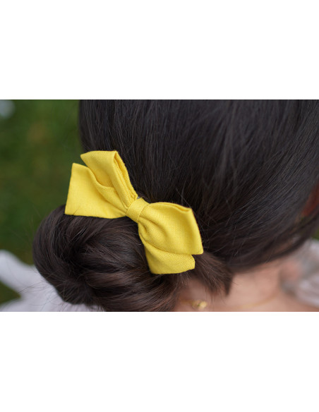 Barrette Irène Petit Noeud Jaune