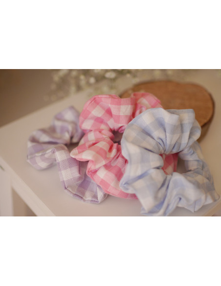 scrunchie Jean Vichy Rose