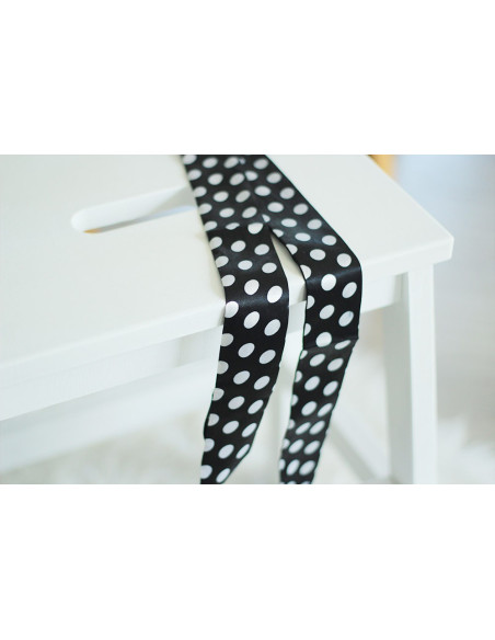 Foulard Paola Noir à pois