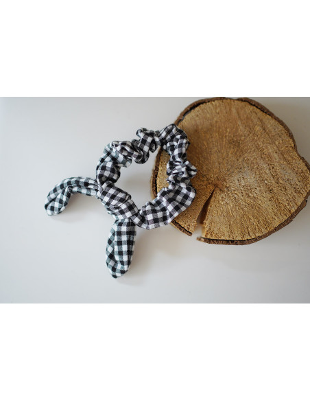 Chouchou Enfant Constance Vichy Noir et Blanc