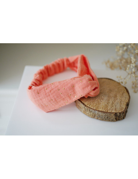 headband Lina Corail et gold