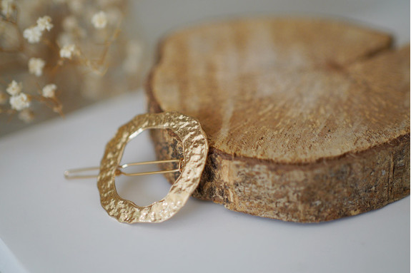 Barrette Manon Couronne Dorée