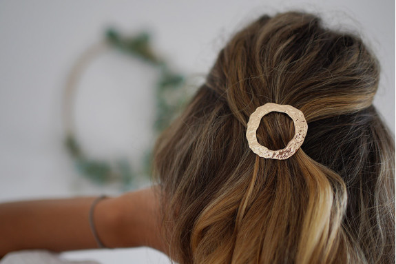 Barrette Manon Couronne Dorée