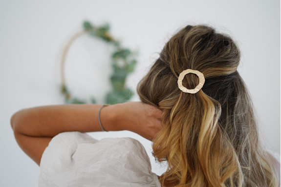 Barrette Manon Couronne Dorée