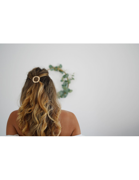 Barrette Manon Couronne Dorée