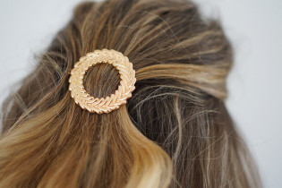 hair clip Emilie Couronne Epi gold 2
