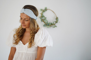 headband Lina Bleu Glacier et gold 2