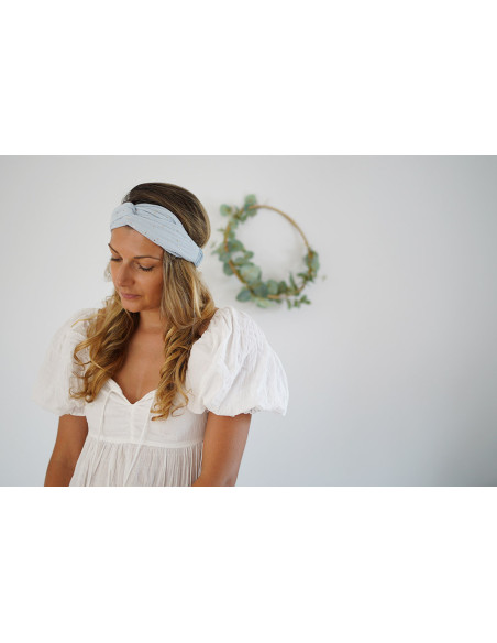 headband Lina Bleu Glacier et gold