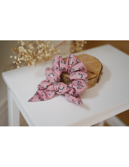 scrunchie bow Gaëlle Fleuri Rose Ancien