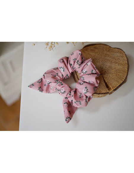 scrunchie bow Gaëlle Fleuri Rose Ancien