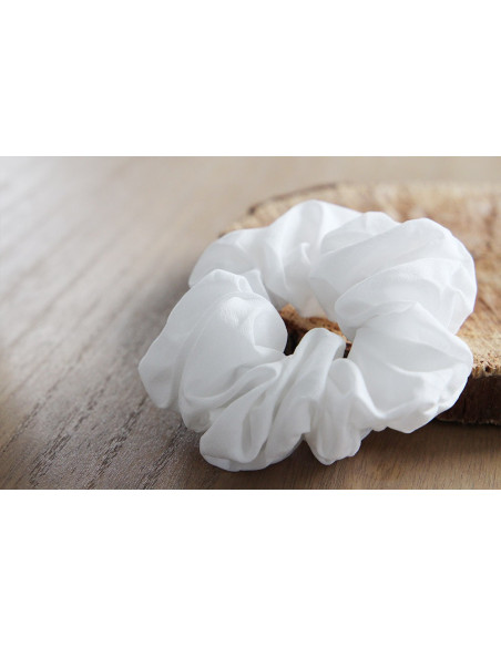 scrunchie Eva Blanc