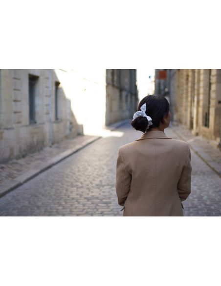 scrunchie bow Eloïse Fleuri Blue Porcelain