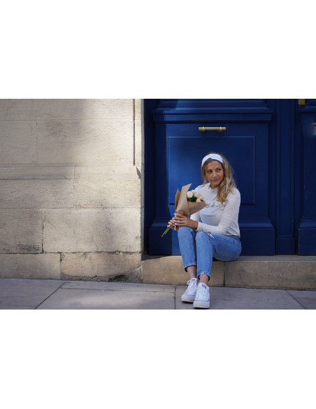 Bandeau Gabrielle Broderie Anglaise Blanche