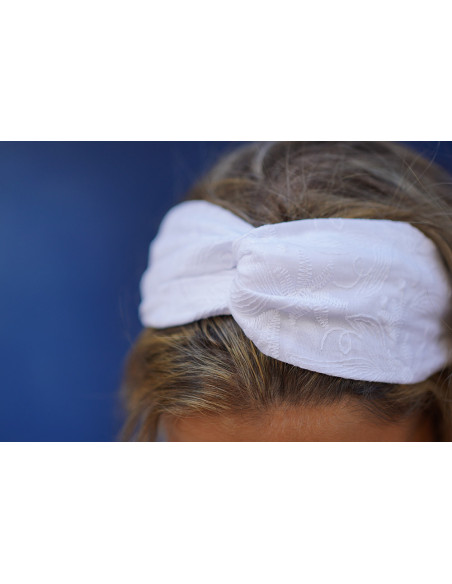 Bandeau Gabrielle Broderie Anglaise Blanche