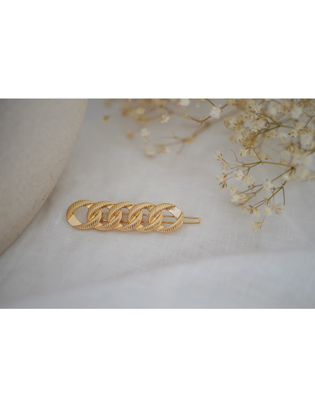 Barrette Lucille Chaîne Dorée