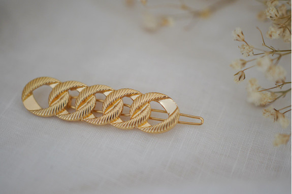 Barrette Lucille Chaîne Dorée