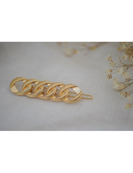 Barrette Lucille Chaîne Dorée