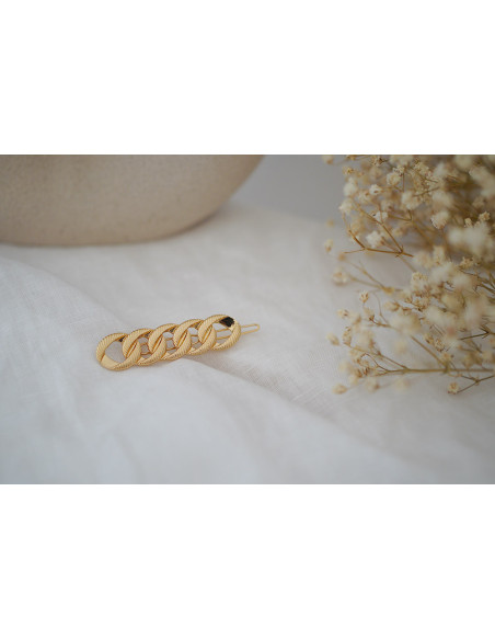 Barrette Lucille Chaîne Dorée