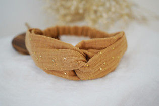 headband kids Mila Camel et gold 2