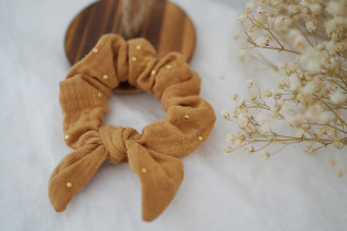 scrunchie bow kids Lou Camel et gold