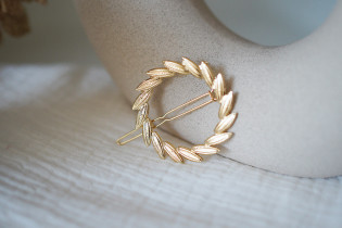 hair clip Scarlett Crown Epi gold