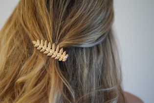 hair clip Isadora Feuille gold 2