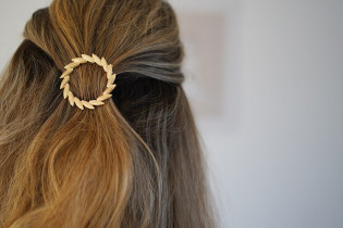 hair clip Scarlett Crown Epi gold 2