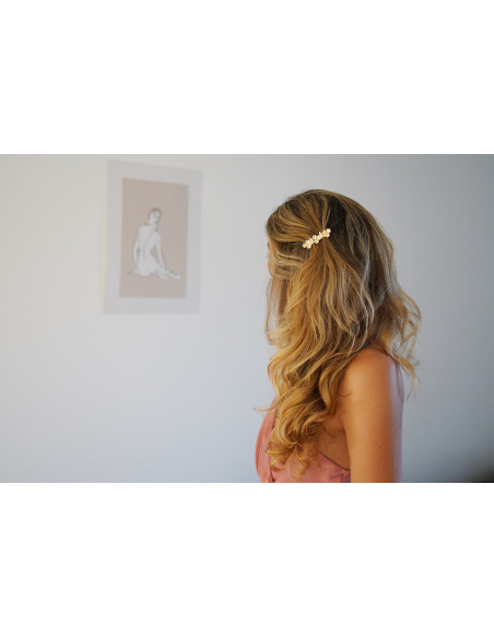 hair clip Victorine Golden Flowers