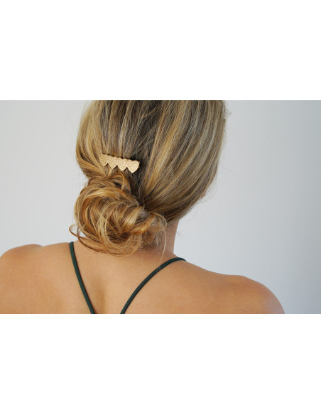 Barrette Paolina Série de Cœurs Dorés