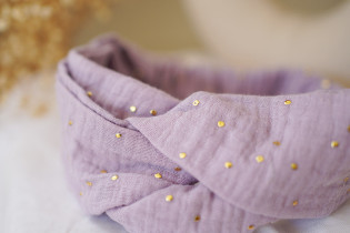 headband Lina Lilas et gold 2