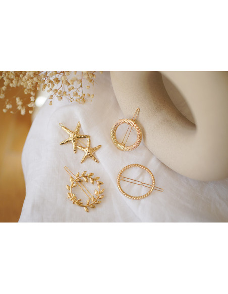 Barrette Felipa Étoile de Mer Dorée