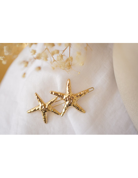 Barrette Felipa Étoile de Mer Dorée