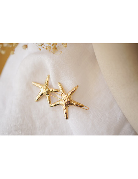 Barrette Felipa Étoile de Mer Dorée