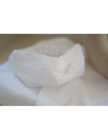 Bandeau Côme Broderie Anglaise Feuillage