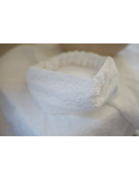 Bandeau Côme Broderie Anglaise Feuillage