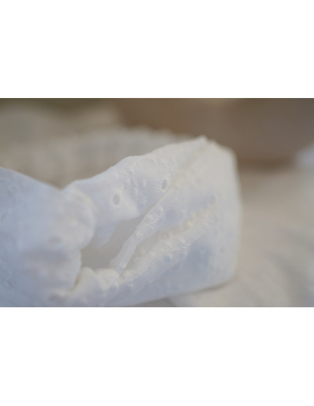 Bandeau Côme Broderie Anglaise Feuillage