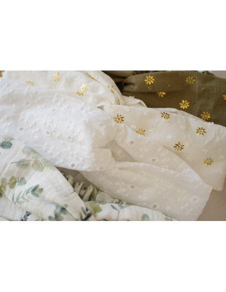 Bandeau Côme Broderie Anglaise Feuillage