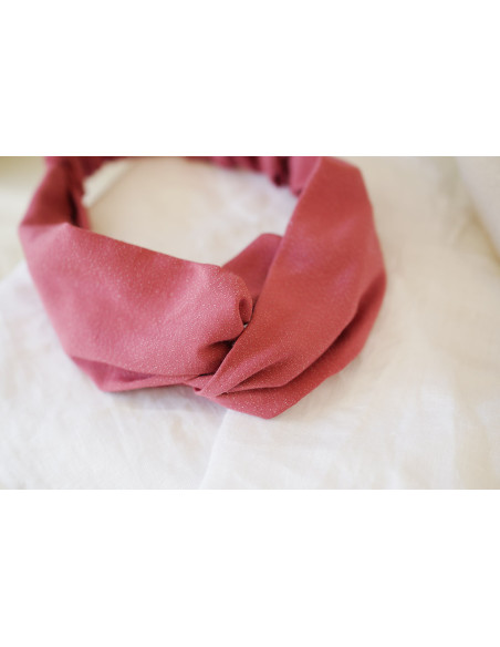 Bandeau Léandre Rose Ancien À Paillettes