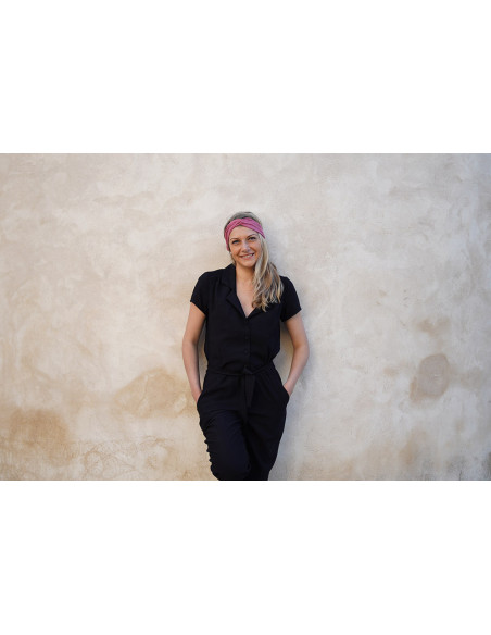 Bandeau Léandre Rose Ancien À Paillettes