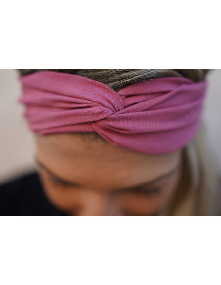 Bandeau Léandre Rose Ancien À Paillettes