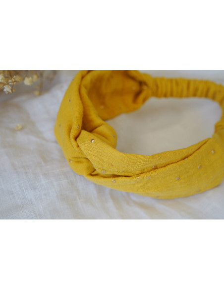 headband kids Mila Jaune et gold