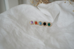 hair clip Joia Small Colored Rounds