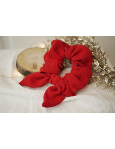 scrunchie bow Nour Rouge Vif