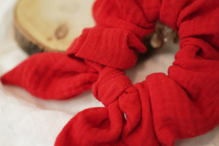 scrunchie bow Nour Rouge Vif 2