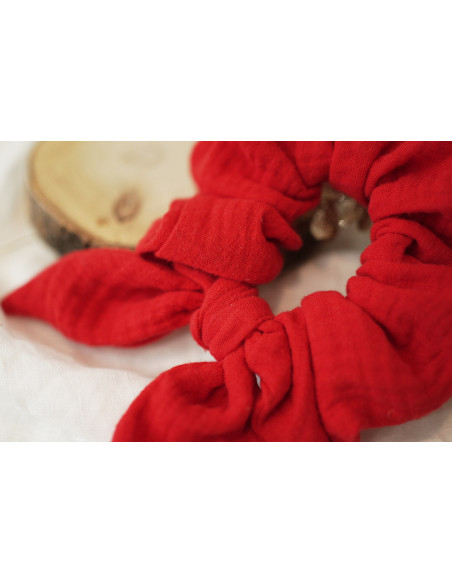 scrunchie bow Nour Rouge Vif