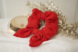 scrunchie bow Nour Rouge Vif