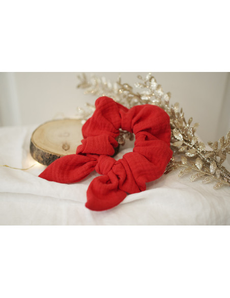 scrunchie bow Nour Rouge Vif