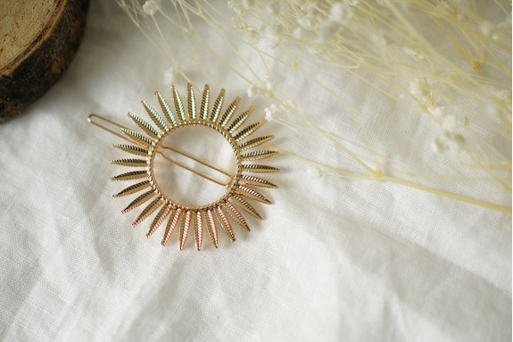 hair clip Manaé Soleil gold