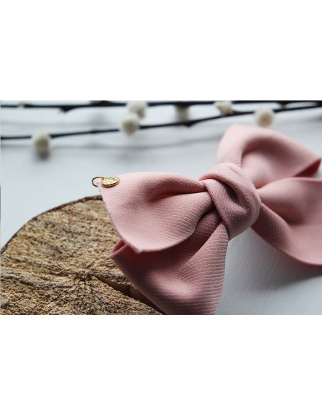 Barrette Célia Noeud Rose