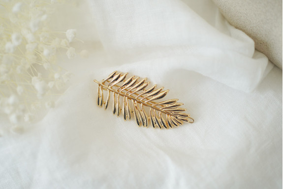 hair clip Leana Plume gold